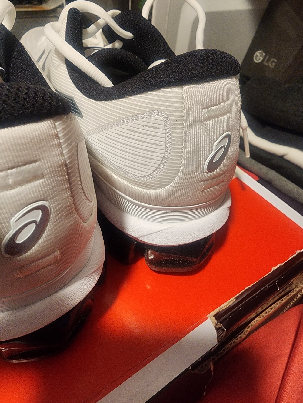 Asics Black and White Running Shoe - Picture 3 of 5